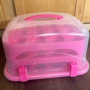 Large 3 Dozen Cupcake or Muffin Carrier with Snap Lock Closure LNC